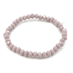 Armband facet 6mm (champagne)