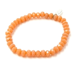 Armband facet 6mm (champagne)