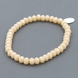Armband facet 6mm (champagne)