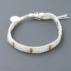 Armband facet 6mm (champagne)