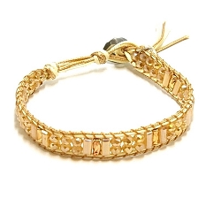Armband facet 6mm (champagne)