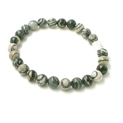 Armband facet 6mm (champagne)