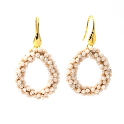 Armband facet 6mm (champagne)