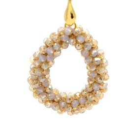 Armband facet 6mm (champagne)