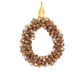 Armband facet 6mm (champagne)