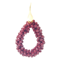 Armband facet 6mm (champagne)