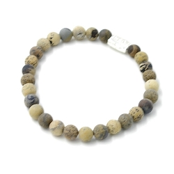 Armband facet 6mm (champagne)