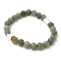 Armband facet 6mm (champagne)