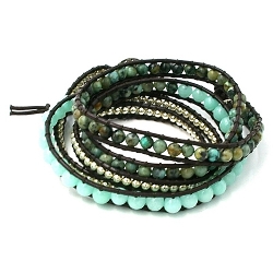 Armband facet 6mm (champagne)