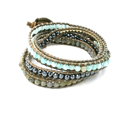 Armband facet 6mm (champagne)