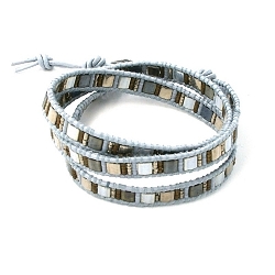 Armband facet 6mm (champagne)