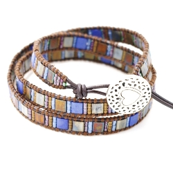 Armband facet 6mm (champagne)