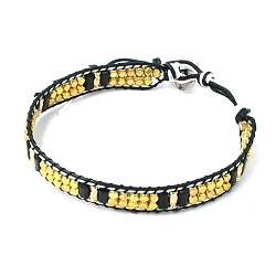 Armband facet 6mm (champagne)