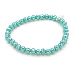 Armband facet 6mm (champagne)