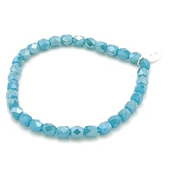 Armband facet 6mm (champagne)