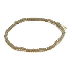 Armband facet 6mm (champagne)