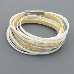 Armband facet 6mm (champagne)