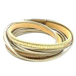 Armband facet 6mm (champagne)