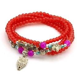 Armband facet 6mm (champagne)