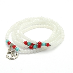 Armband facet 6mm (champagne)