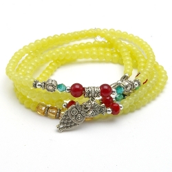 Armband facet 6mm (champagne)