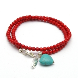 Armband facet 6mm (champagne)