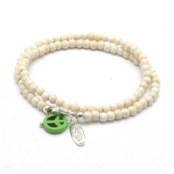 Armband facet 6mm (champagne)