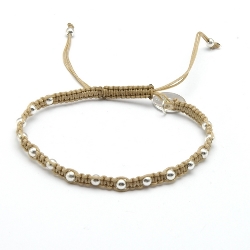 Armband facet 6mm (champagne)