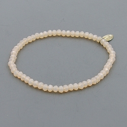 Armband facet 6mm (champagne)