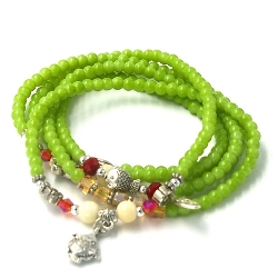 Armband facet 6mm (champagne)