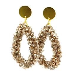 Armband facet 6mm (champagne)