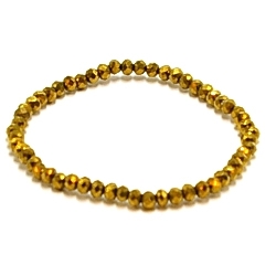 Armband facet 6mm (champagne)