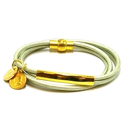 Armband facet 6mm (champagne)