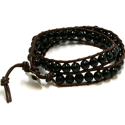 Armband facet 6mm (champagne)