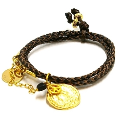 Armband facet 6mm (champagne)