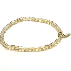 Armband facet 6mm (champagne)