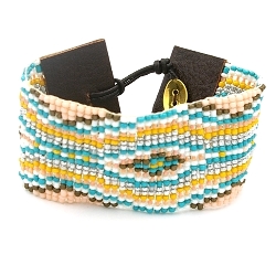 Armband facet 6mm (champagne)