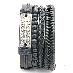 Armband facet 6mm (champagne)