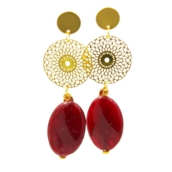 Armband facet 6mm (champagne)