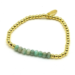 Armband facet 6mm (champagne)