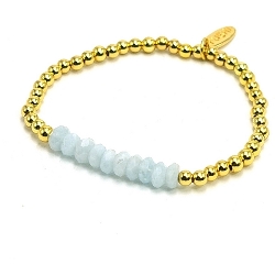 Armband facet 6mm (champagne)