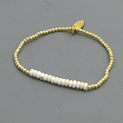 Armband facet 6mm (champagne)