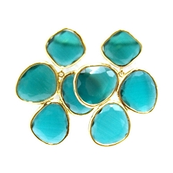 Armband facet 6mm (champagne)