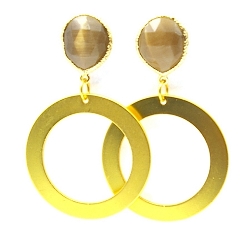 Armband facet 6mm (champagne)