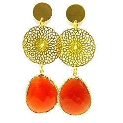 Armband facet 6mm (champagne)