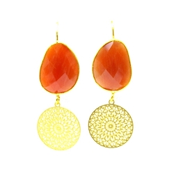 Armband facet 6mm (champagne)