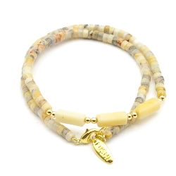 Armband facet 6mm (champagne)