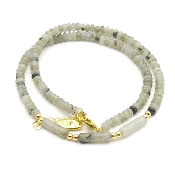 Armband facet 6mm (champagne)