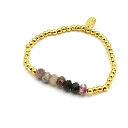 Armband facet 6mm (champagne)