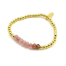 Armband facet 6mm (champagne)